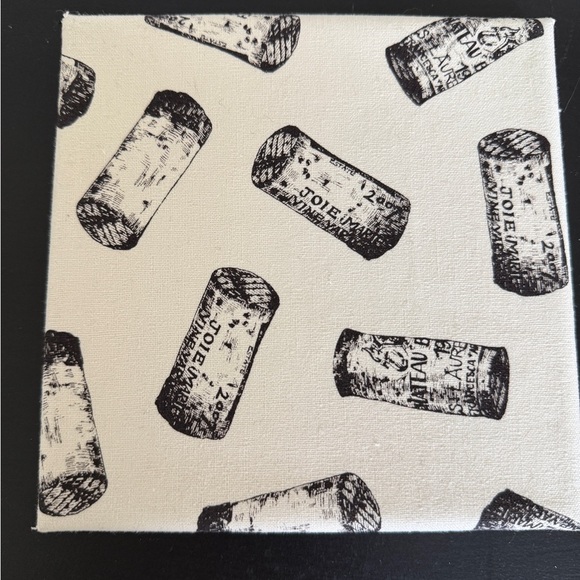 Set Artistic Black and White Small Wall Canvasses Homemade Decoupage Small Art - Picture 3 of 8